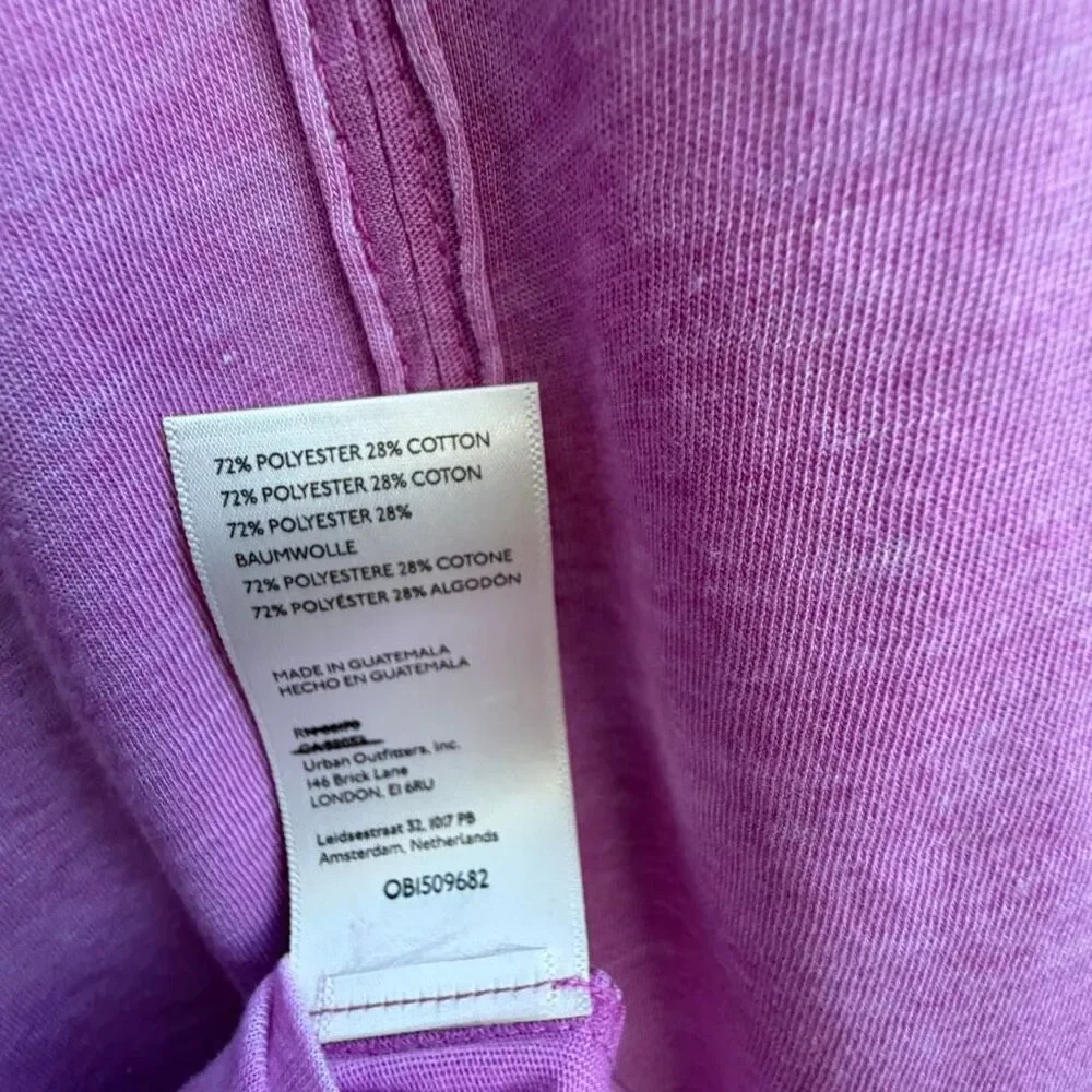 Free People X We The Free Vella Pocket Burnout Oversized Tee pink XS NEW